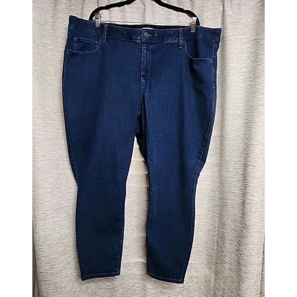 Ava & Viv Womens Plus Size 26 Mid Rise Skinny Jeans Denim stetch Cotton Blend